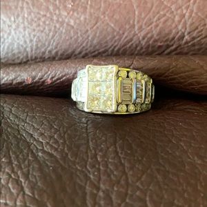 14kt White Gold 3 carat diamond Engagement Ring